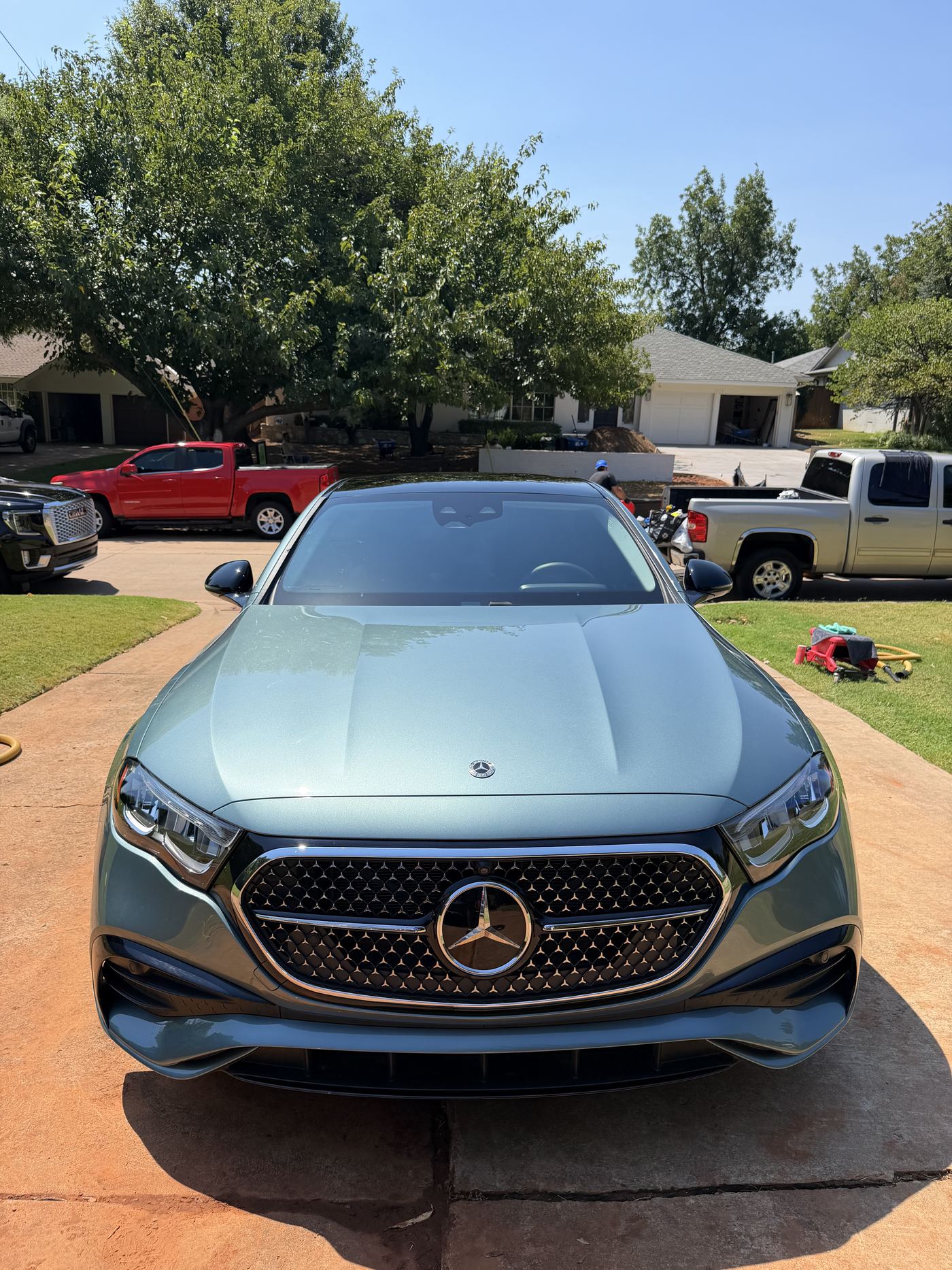 Mercedes-Benz E-Class with a deep gloss finish